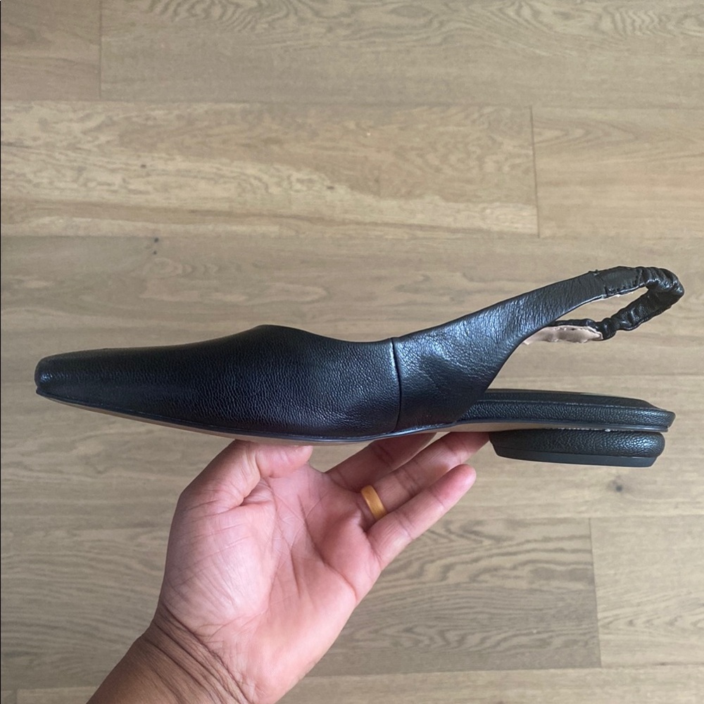COPY - Franco Sarto Black Elegant Sling back Flats - Picture 4 of 7